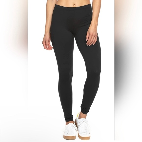 Lycra NWT Buttersoft Premium Spandex Leggings Size Medium Black - Picture 1 of 10